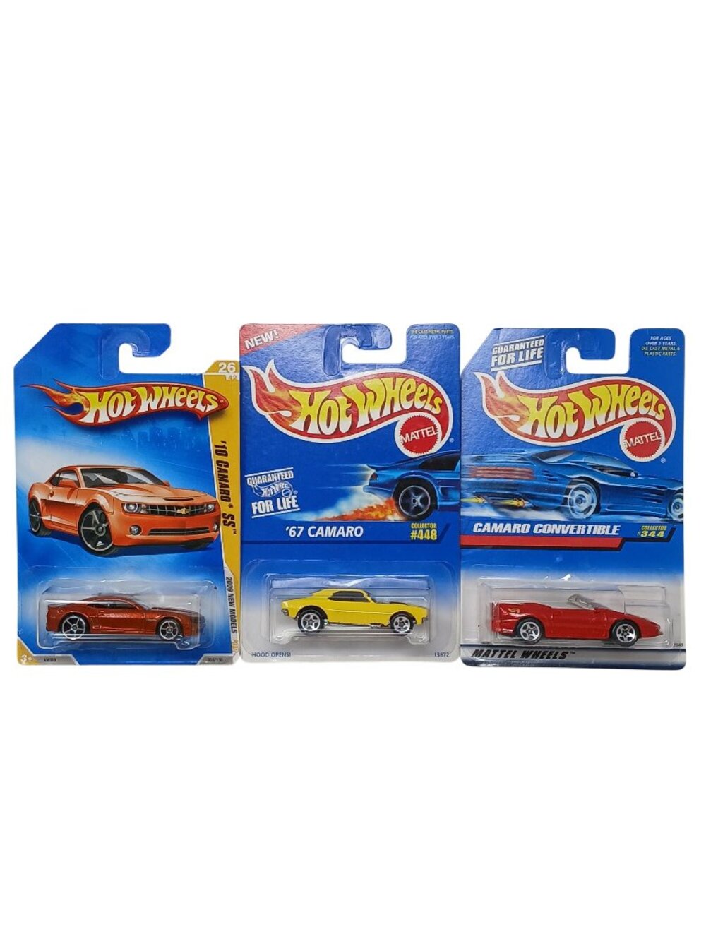 3 Hot Wheels Camaro Hardtop & Convertible Die-Cast NEW #I-12
